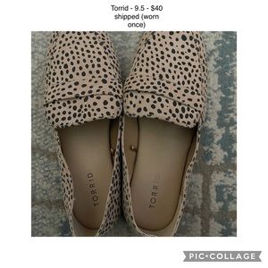 Torrid Leopard Loafers - Size 9.5 (worn once)